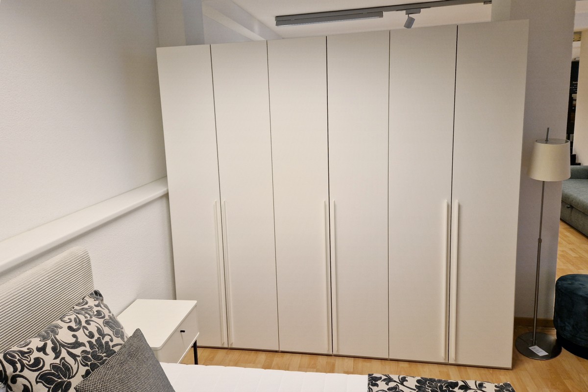 Schrank 6-türig in Lack weiss – Bild 4