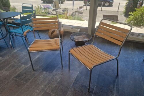 Schaffner Salonsessel RIGI mit Holzlatten CH Esche