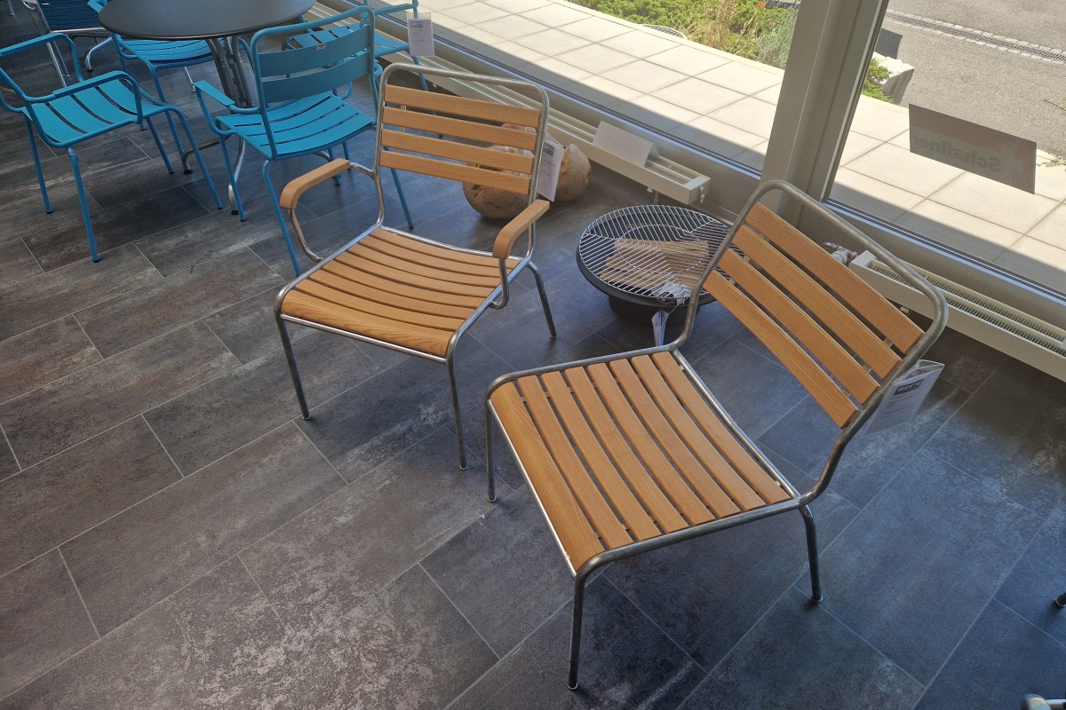 Schaffner Salonsessel RIGI mit Holzlatten CH Esche